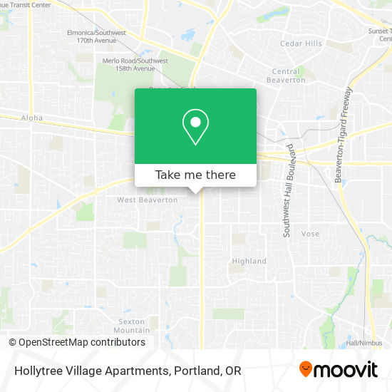 Hollytree Village Apartments map