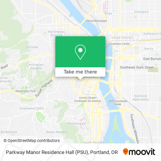 Mapa de Parkway Manor Residence Hall (PSU)