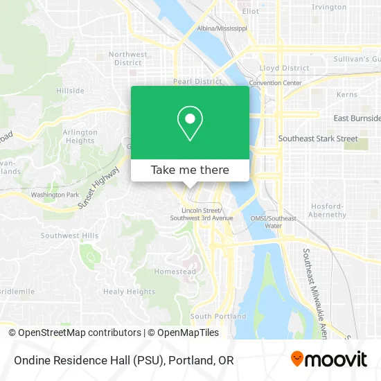 Ondine Residence Hall (PSU) map