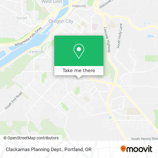 Clackamas Planning Dept. map