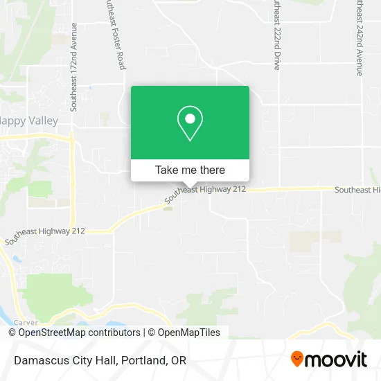 Damascus City Hall map
