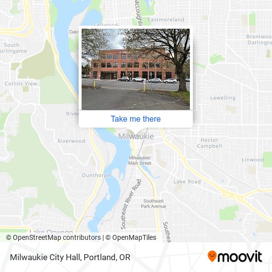 Mapa de Milwaukie City Hall