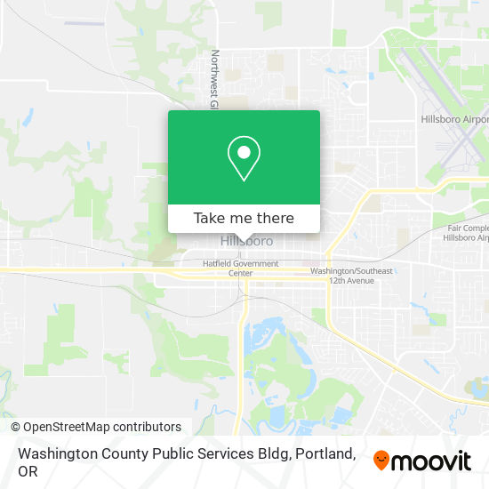 Washington County Public Services Bldg map
