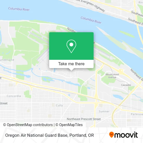 Mapa de Oregon Air National Guard Base