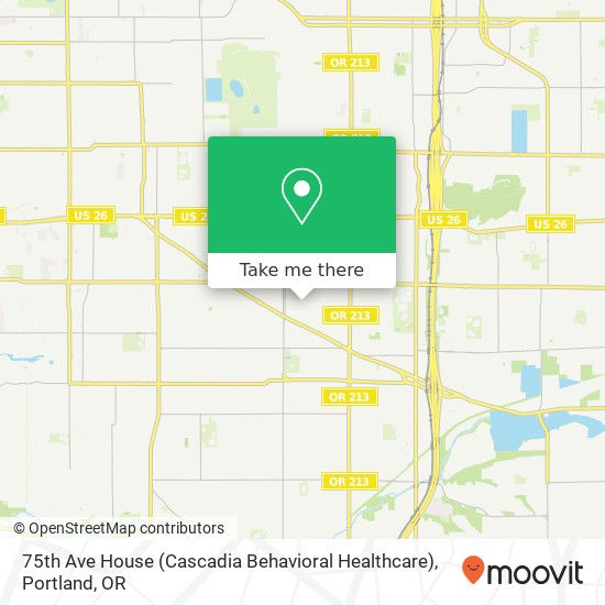 75th Ave House (Cascadia Behavioral Healthcare) map