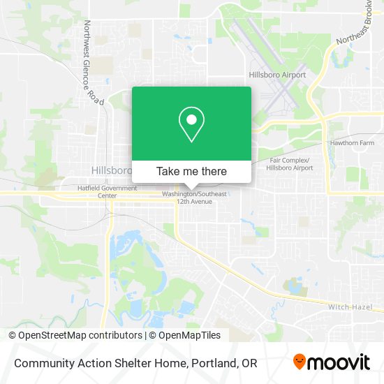 Community Action Shelter Home map