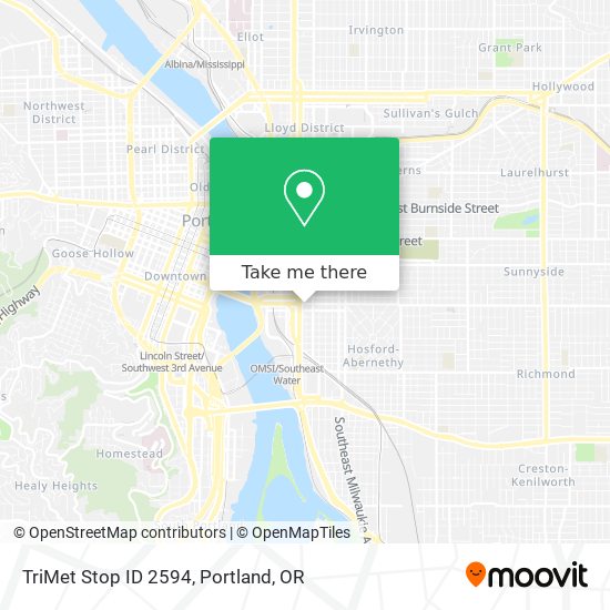 Mapa de TriMet Stop ID 2594