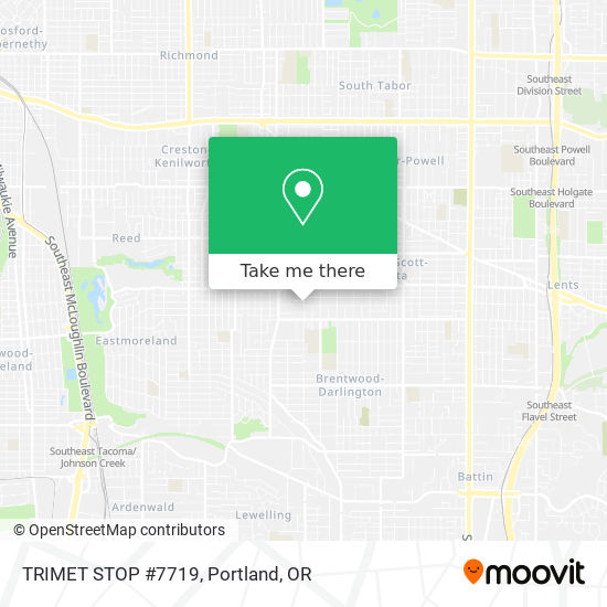 Mapa de TRIMET STOP #7719