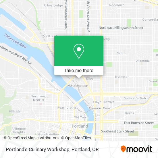 Portland's Culinary Workshop map