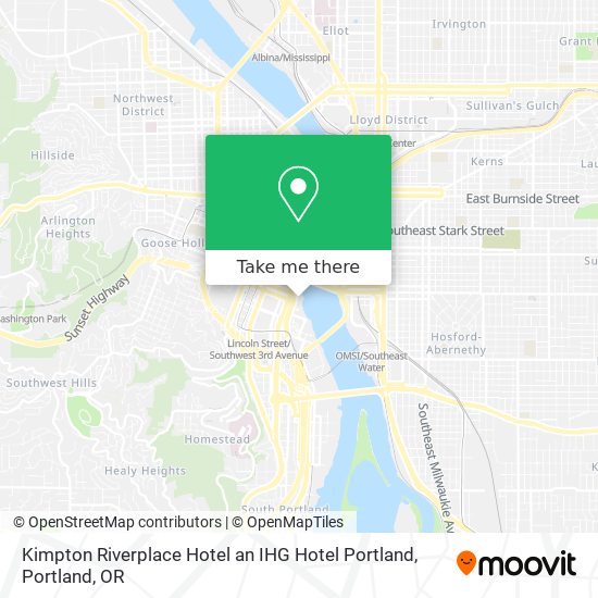 Kimpton Riverplace Hotel an IHG Hotel Portland map
