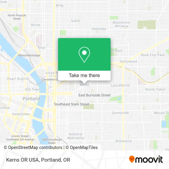 Mapa de Kerns OR USA