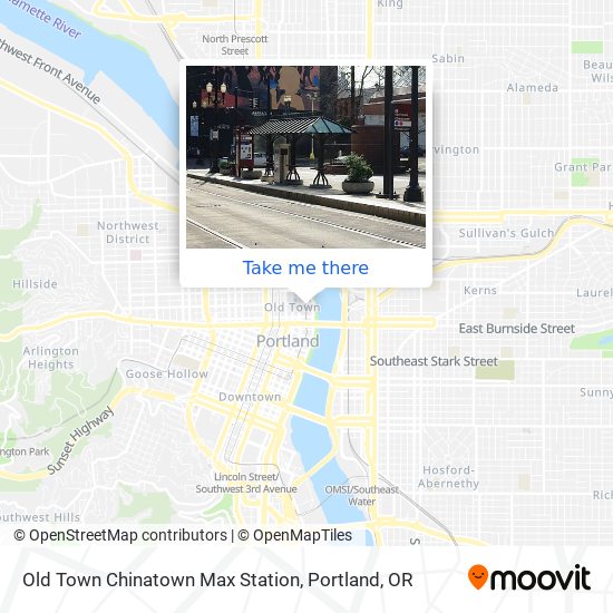 Mapa de Old Town Chinatown Max Station