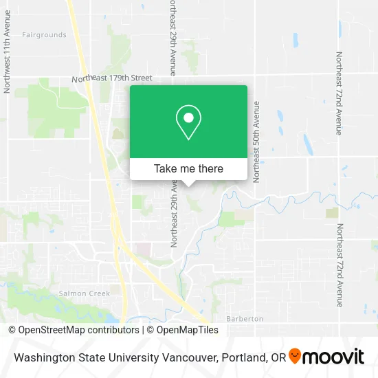 Washington State University Vancouver map