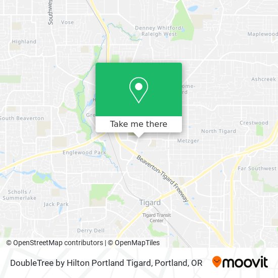 Mapa de DoubleTree by Hilton Portland Tigard