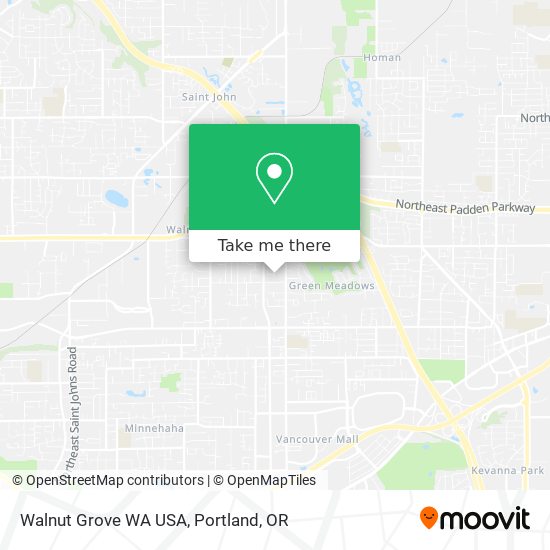 Mapa de Walnut Grove WA USA