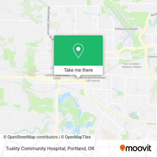 Mapa de Tuality Community Hospital