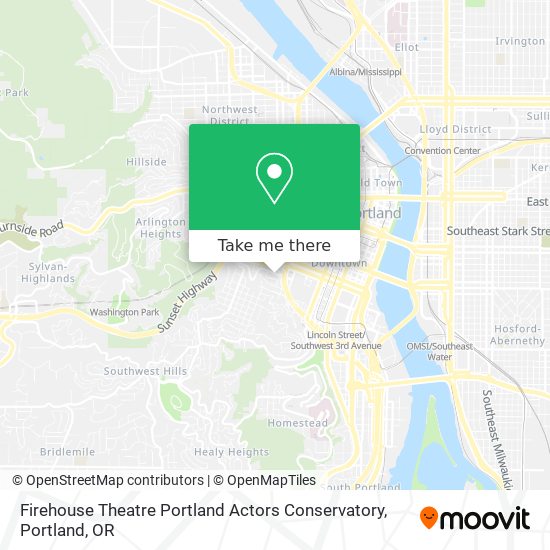 Firehouse Theatre Portland Actors Conservatory map