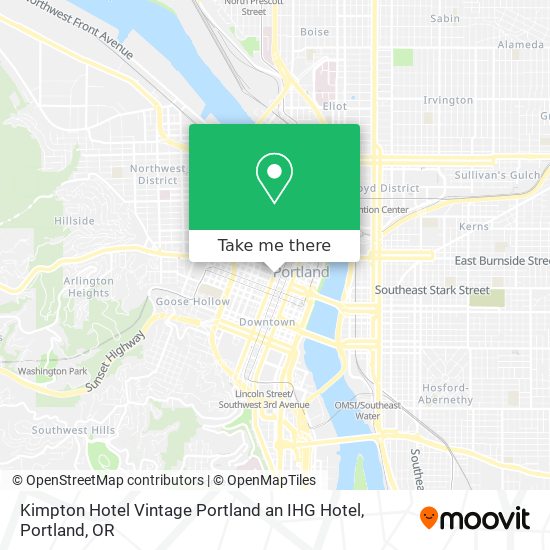 Kimpton Hotel Vintage Portland an IHG Hotel map