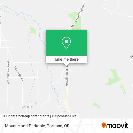 Mount Hood Parkdale map