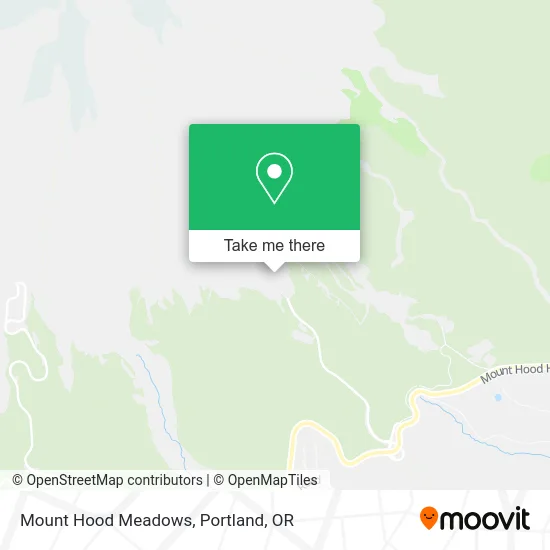 Mount Hood Meadows map