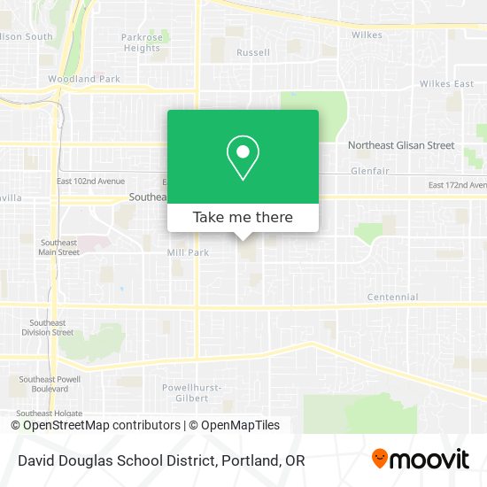 Mapa de David Douglas School District