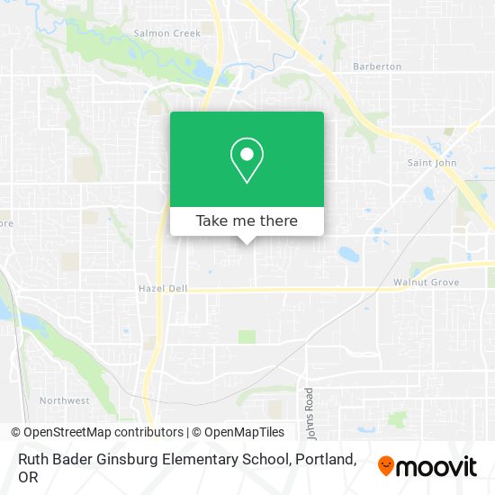 Ruth Bader Ginsburg Elementary School map