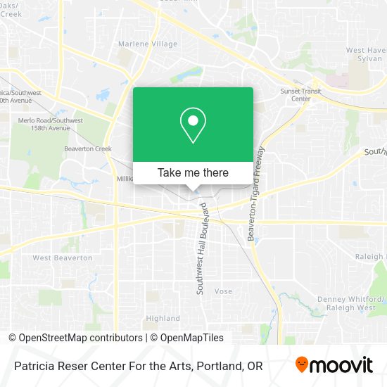 Patricia Reser Center For the Arts map