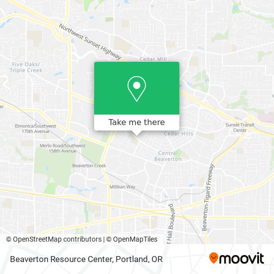 Mapa de Beaverton Resource Center