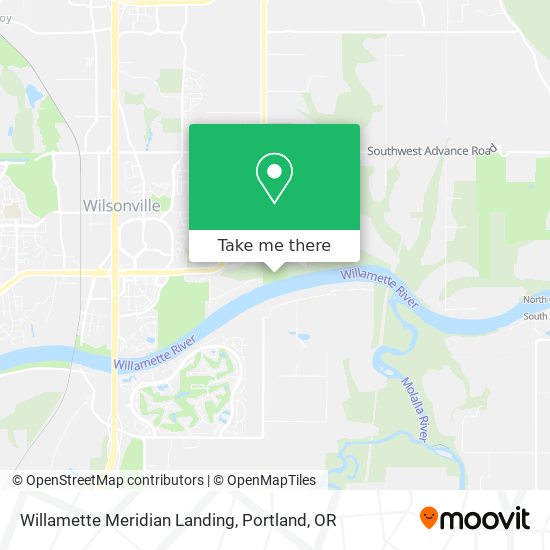 Willamette Meridian Landing map