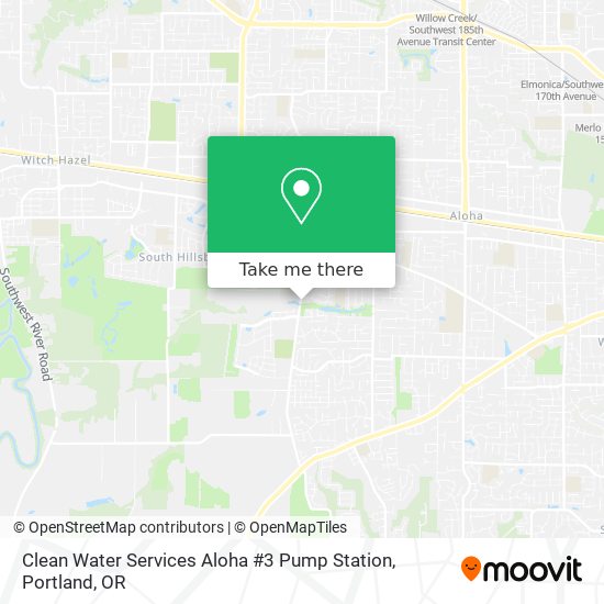 Clean Water Services Aloha #3 Pump Station map