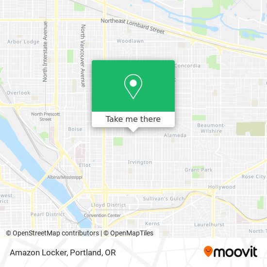 Amazon Locker map