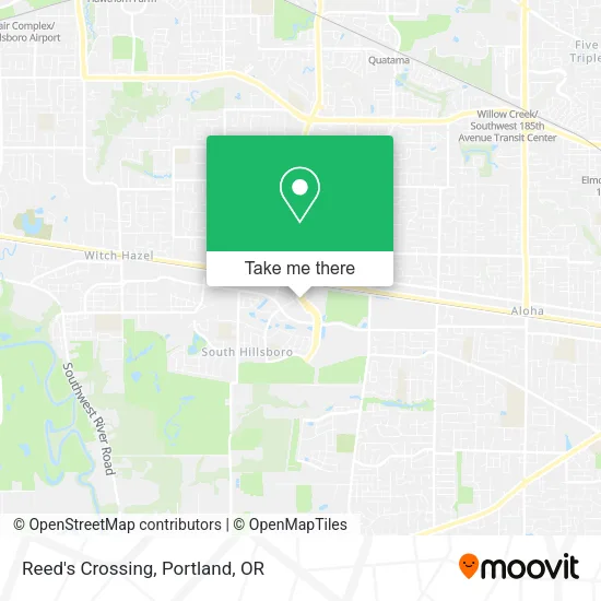 Mapa de Reed's Crossing