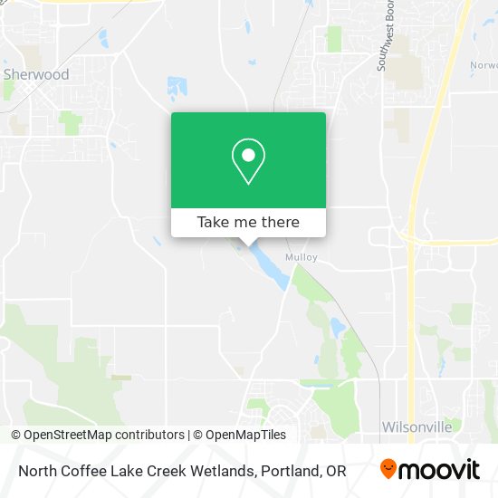 North Coffee Lake Creek Wetlands map