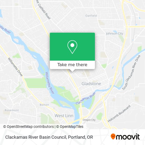 Mapa de Clackamas River Basin Council