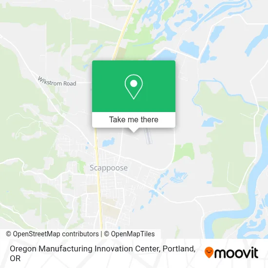 Oregon Manufacturing Innovation Center map