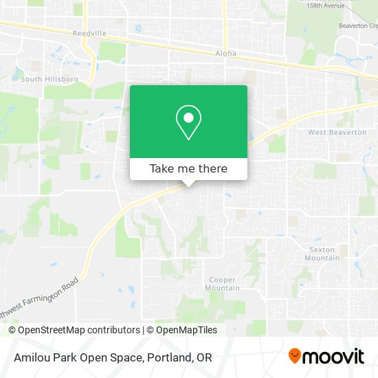 Amilou Park Open Space map