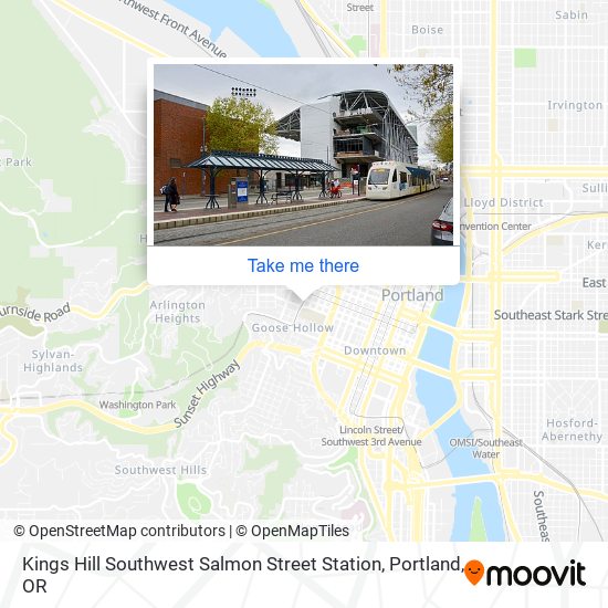 Mapa de Kings Hill Southwest Salmon Street Station