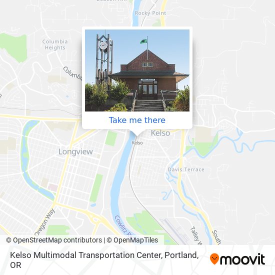 Kelso Multimodal Transportation Center map