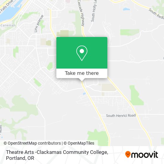 Theatre Arts -Clackamas Community College map
