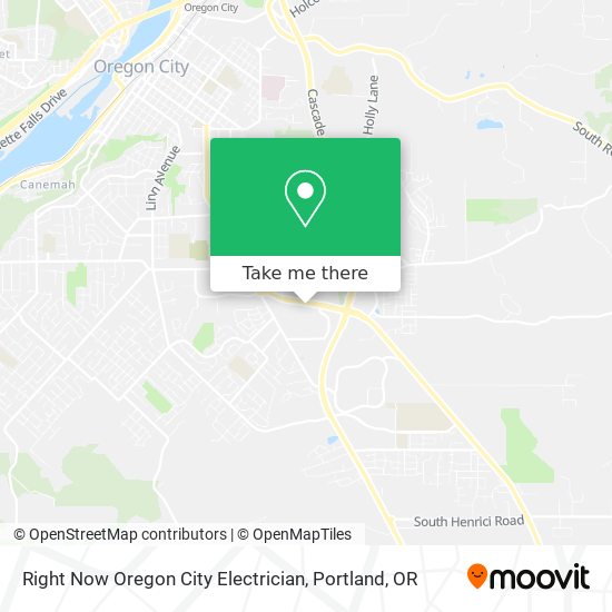 Right Now Oregon City Electrician map