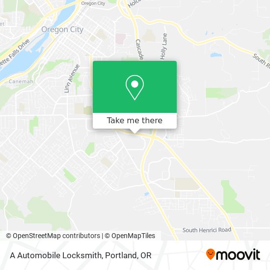 A Automobile Locksmith map