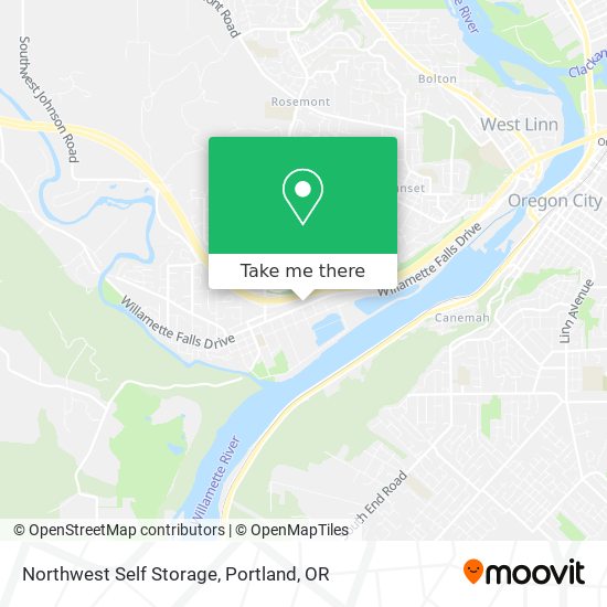 Mapa de Northwest Self Storage