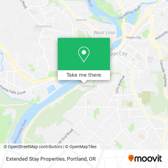 Extended Stay Properties map