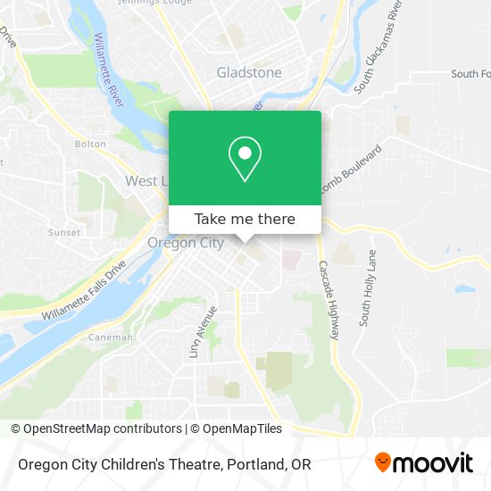 Mapa de Oregon City Children's Theatre