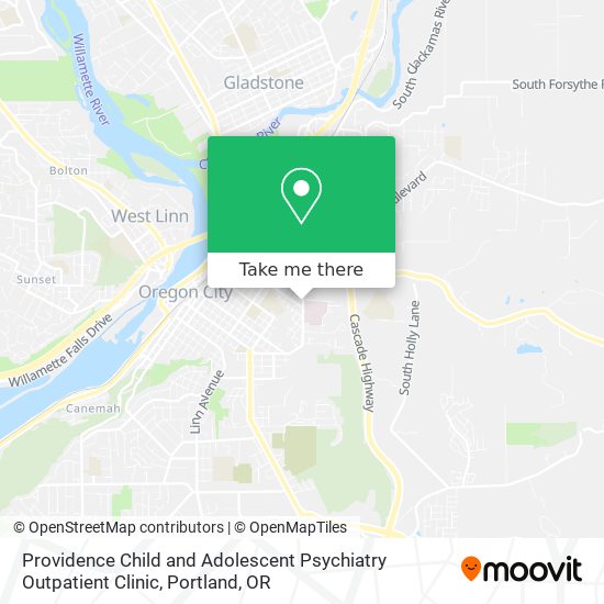 Providence Child and Adolescent Psychiatry Outpatient Clinic map