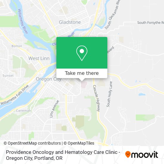 Providence Oncology and Hematology Care Clinic - Oregon City map