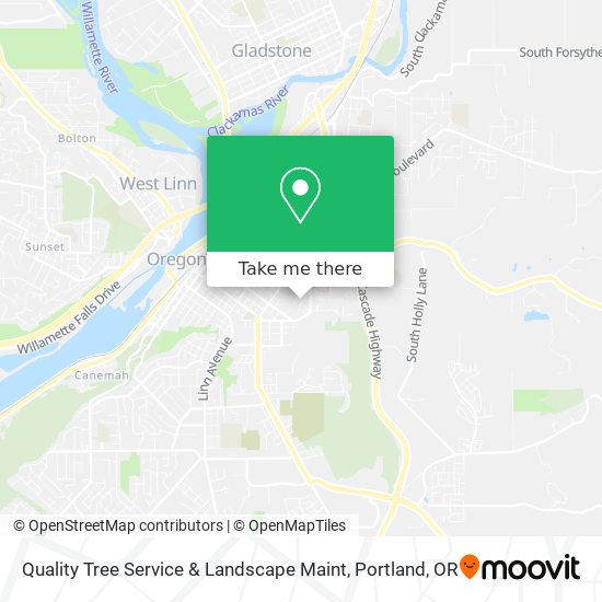 Quality Tree Service & Landscape Maint map