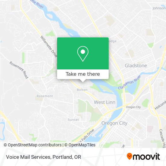 Voice Mail Services map