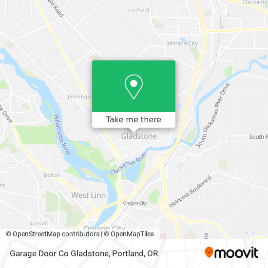 Garage Door Co Gladstone map