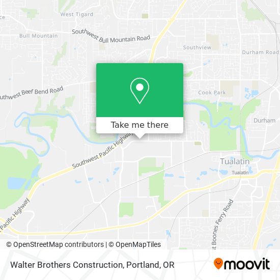 Walter Brothers Construction map